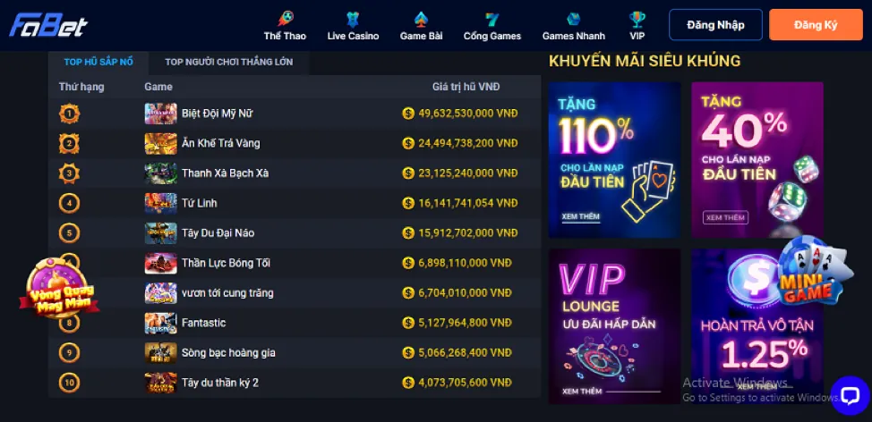 Cược miễn phí sự kiện lớn rongvang68 apk